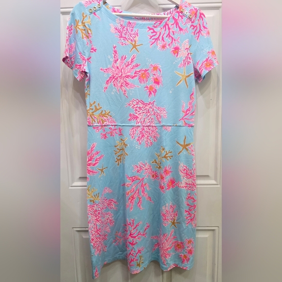 NWT Lilly Pulitzer Bray Dress UPF 50+ Royal Coral Print 🌸 Size Small - Picture 4 of 6